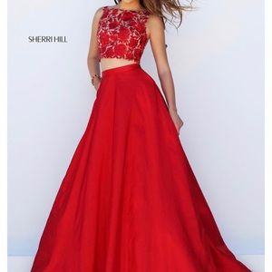 Red Sherri Hill dress